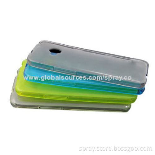 Clear TPU case for mobile phone, suitable for HTC one M7, different colors available